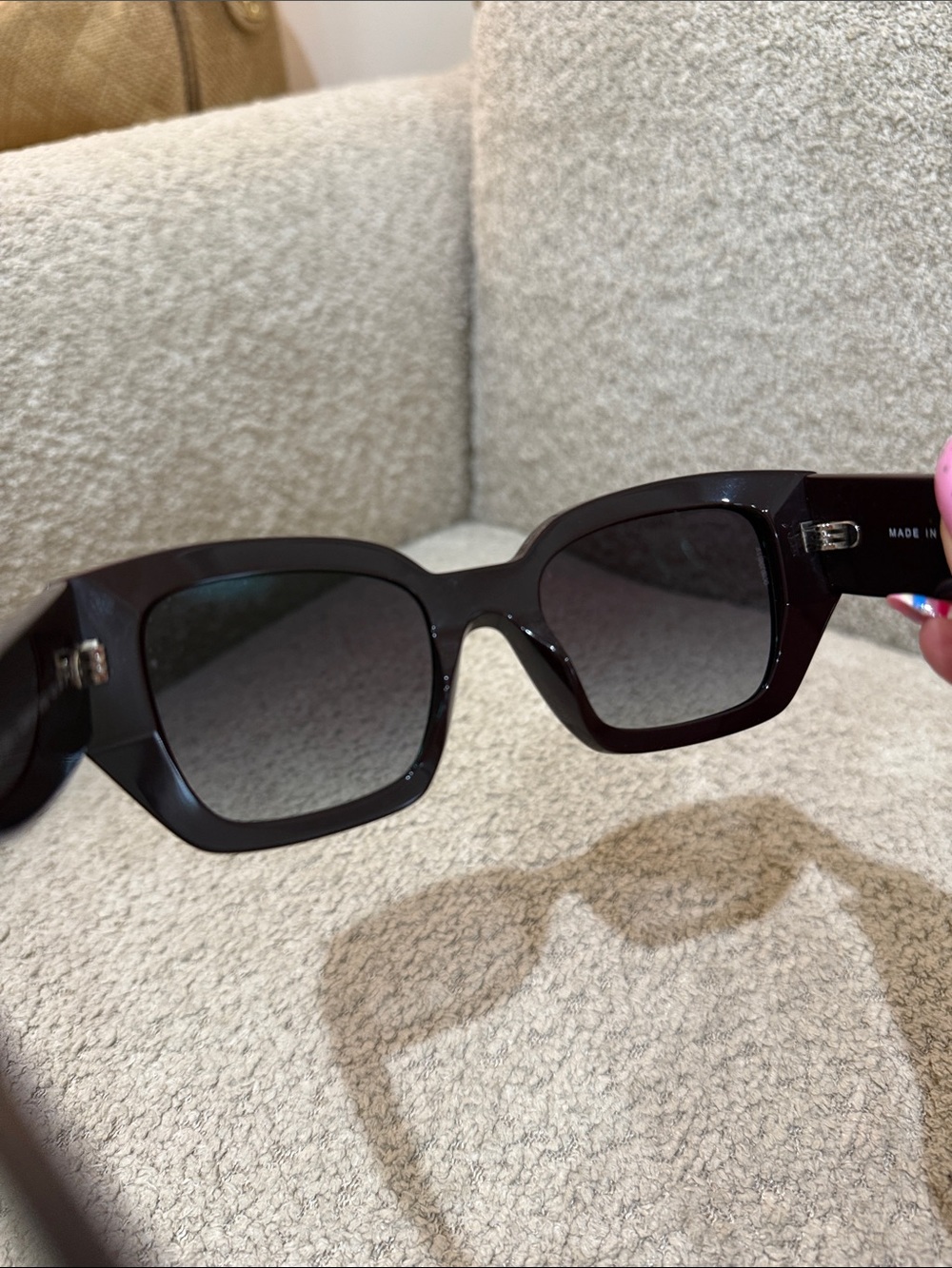 Chanel 5506-a deep burgundy Oversized Square Sunglasses in Black - Picture 7 of 7